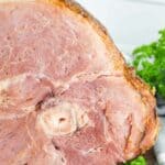 Homemade honey baked ham.