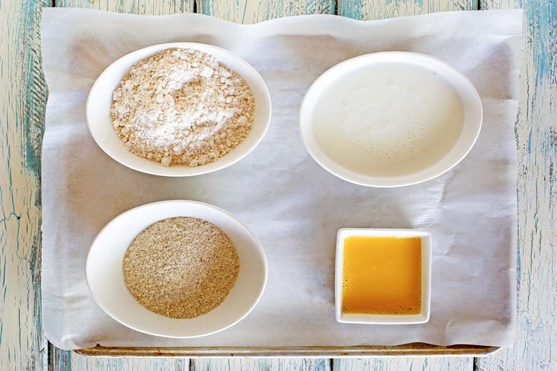 Copycat IHOP country griddle cakes ingredients on a tray.