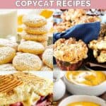 Copycat Panera cookies, muffins, panini, and soup.
