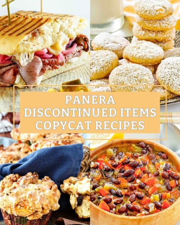 Copycat Panera panini, cookies, muffins, and chili.
