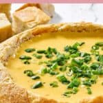 Homemade Red Lobster fondue in a bread bowl.