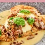 A plate of homemade Carrabba's chicken bryan.