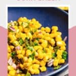 A bowl of copycat Chipotle corn salsa.