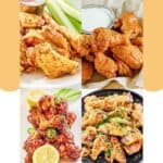 Copycat lemon pepper, buffalo, Asian zing, and coal fired wings.