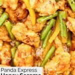 Homemade panda express honey sesame chicken.