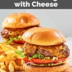 Two homemade Chili's oldtimer burgers and French fries.
