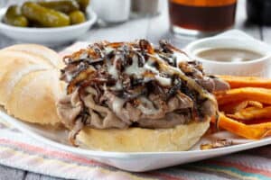 Copycat TGI Friday's French dip sandwich.