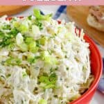 Homemade Houston's coleslaw in a bowl.