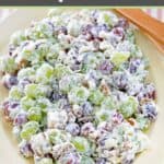 Grape salad on a platter.