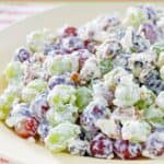 Grape salad on a platter.
