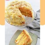 Mountain dew cake with pineapple coconut icing.