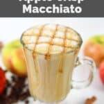 Homemade starbucks apple crisp macchiato drink.