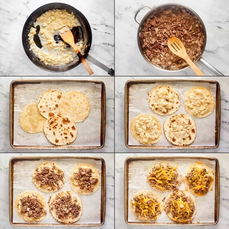 Making copycat taco villa mexican pizza things.