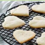 Cake mix cookies on a wire cooling rack.