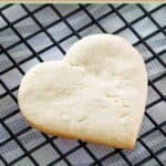 Cake mix cookie on a wire rack.