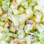 Waldorf salad with cream cheese dressing.