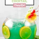 Homemade Bennigan's paddy o' punch fishbowl cocktail.