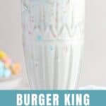 Homemade Burger King lucky charms milkshake with whipped cream on top.