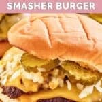Homemade Sonic double smasher burger.