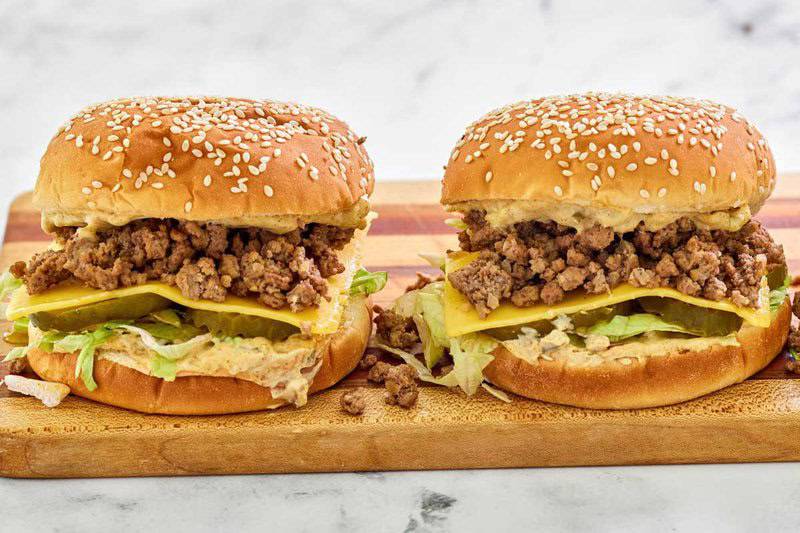 Two big mac sloppy joes.