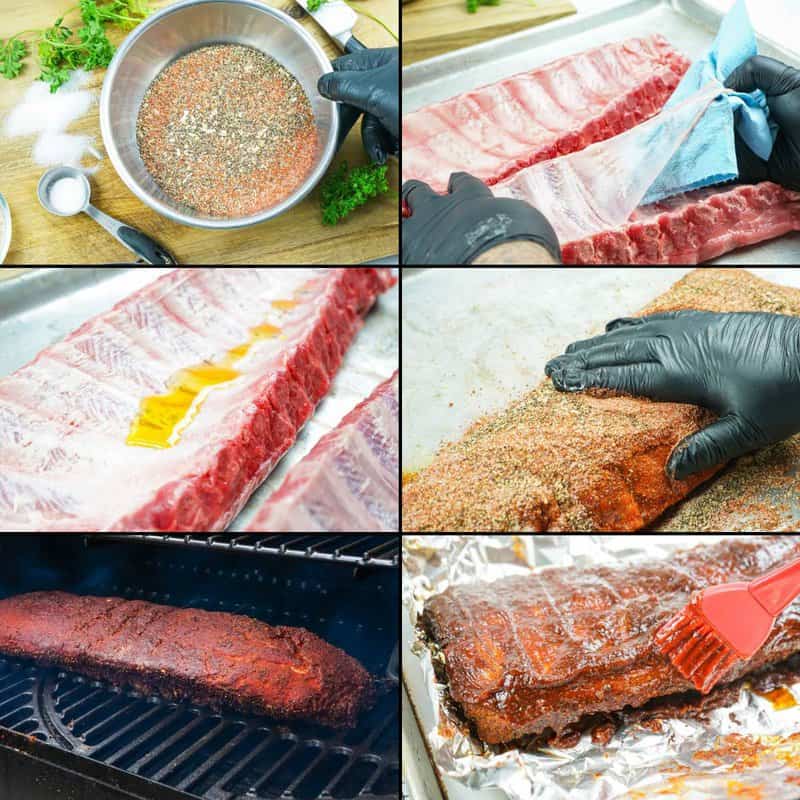 Making Chili's baby back ribs in a smoker.