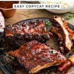 Homemade Claim Jumper ribs on a plate.