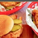 Homemade Chick-fil-A sandwich.
