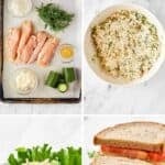 Copycat chicken salad chick dill-icious diva ingredients and the chicken salad.