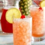 Homemade Joe's Crab Shack secret passion punch in a tall glass.