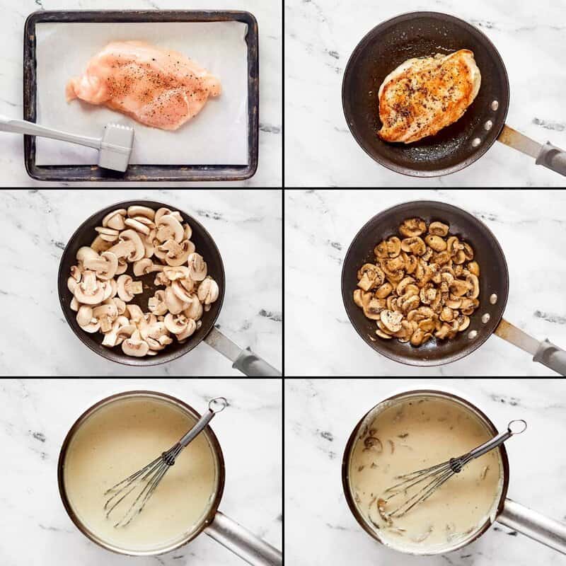 Making copycat Johnny Carino's chicken penne gorgonzola.