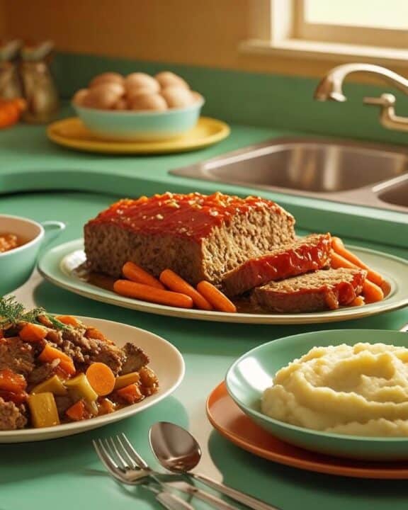 Typical dishes from the 1950s