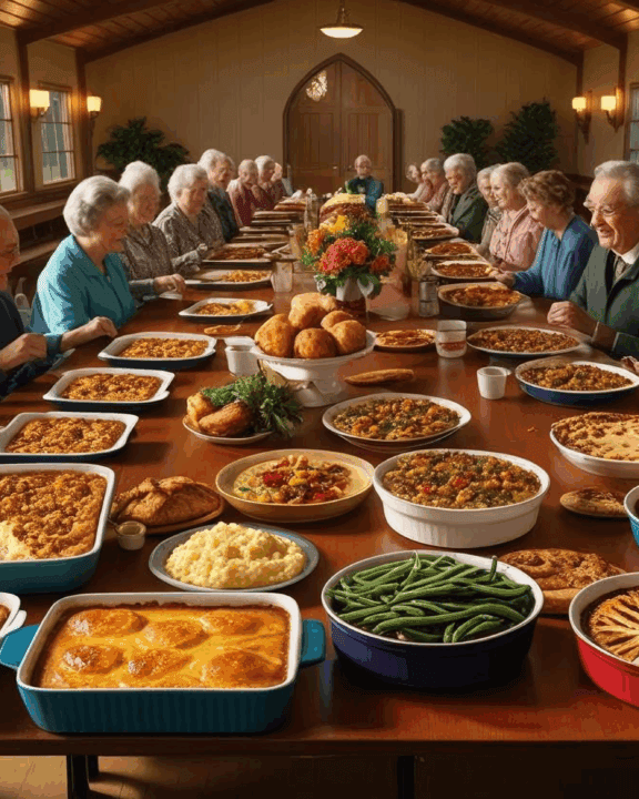 1950s church potlucks