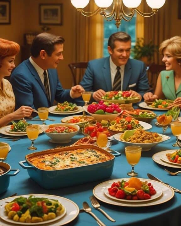a 1960s Dinner party
