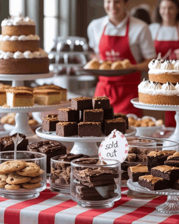 bake sale at a church
