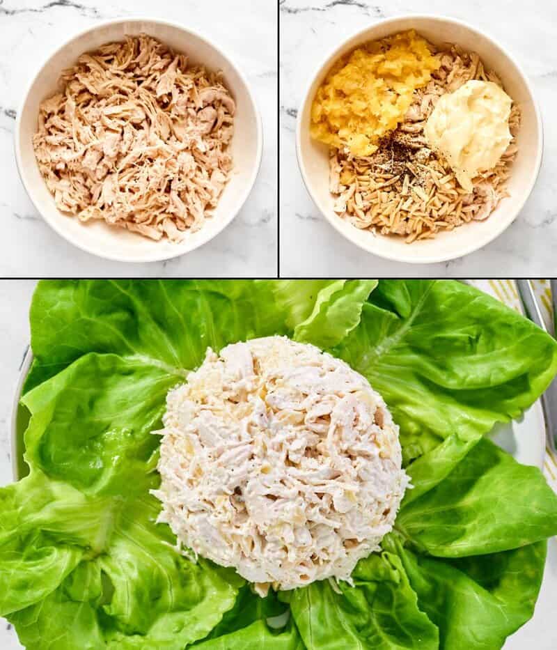 Making and serving copycat Jason's Deli chicken salad.