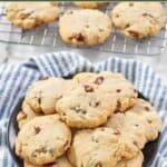 Homemade Keebler pecan sandies shortbread cookies on a plate.