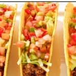 Homemade taco bell fresco crunchy tacos.