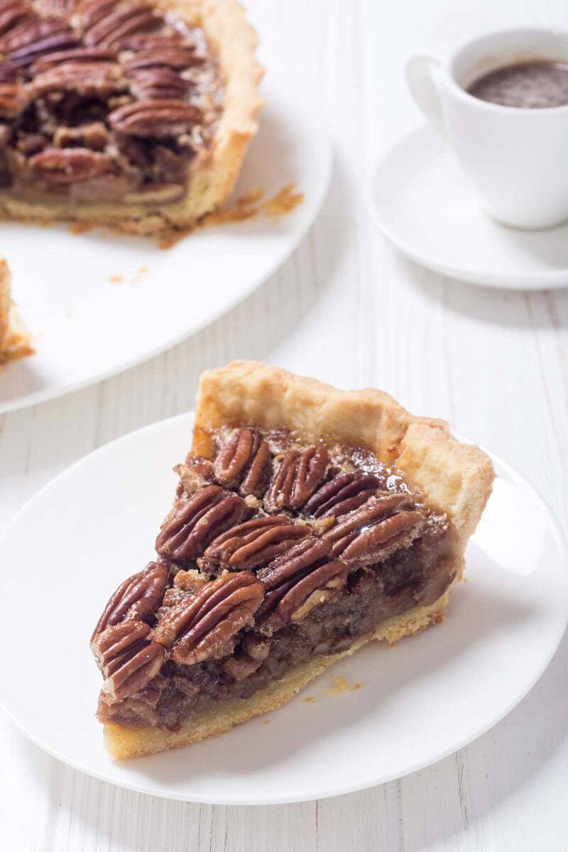 Copycat Taste of Texas pecan pie slice.