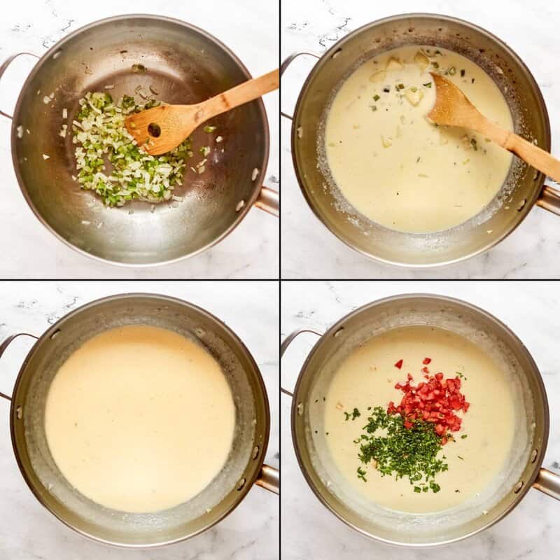 Making copycat Applebee's queso blanco dip.