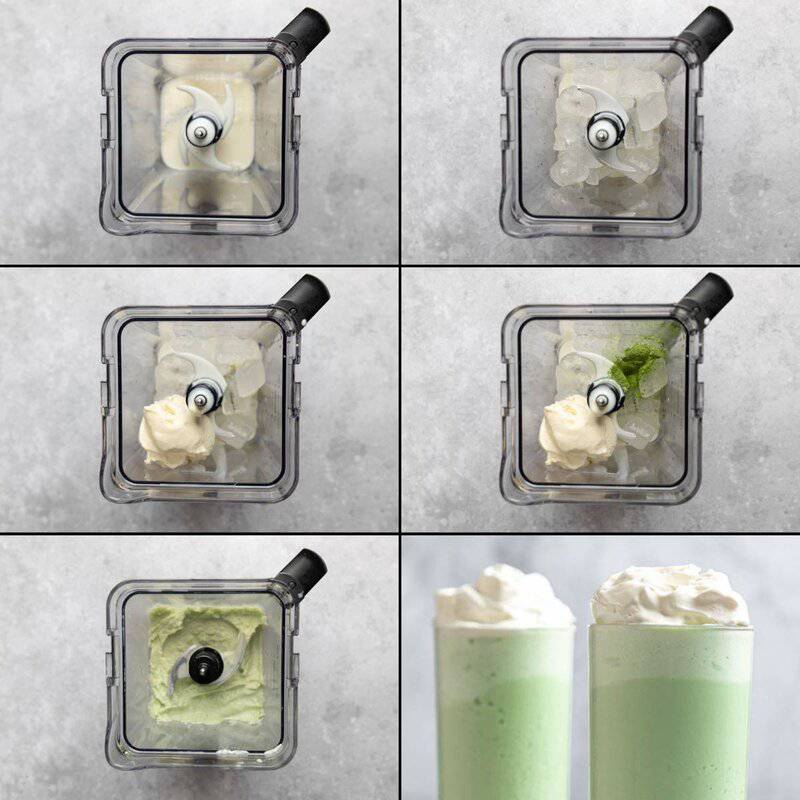 Making copycat Starbucks matcha green tea frappuccino.