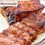 Steaks made with kensington club marinade.