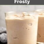 Homemade Wendy's chocolate frosty frozen treat.