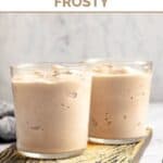 Two servings of homemade Wendy's chocolate frosty.